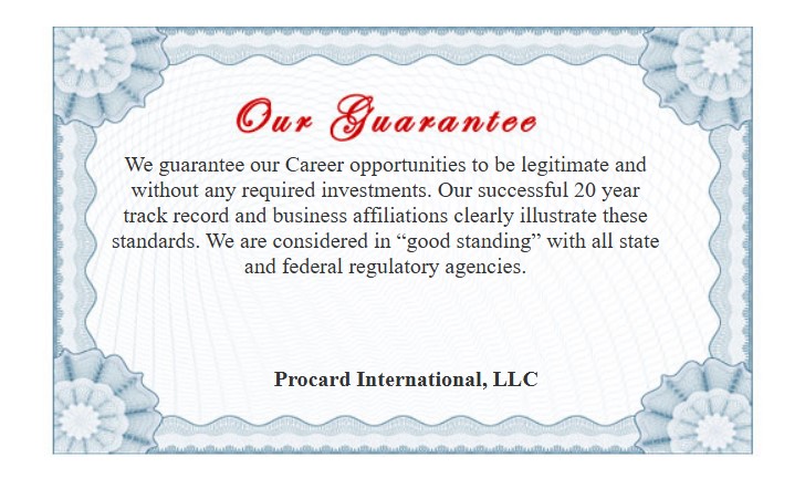 Our guarantee